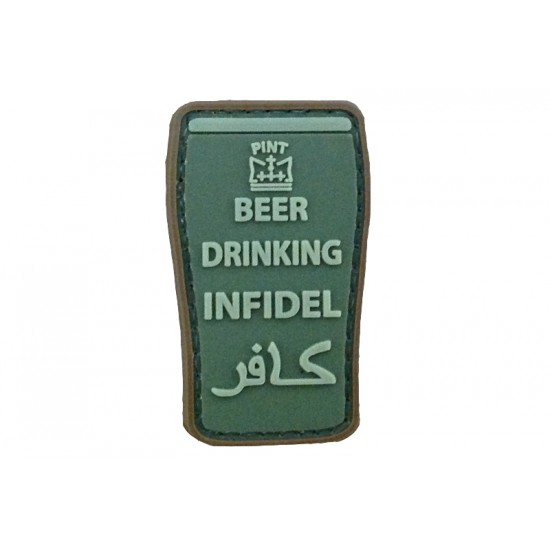 PVC nášivka - Beer drinking infidel (OD) PVC nášivka - Beer drinking infidel (OD)