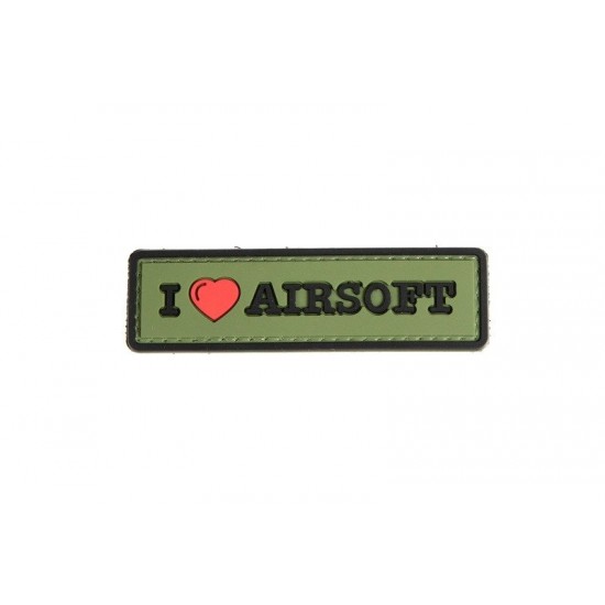 PVC nášivka - I love airsoft PVC nášivka - I love airsoft