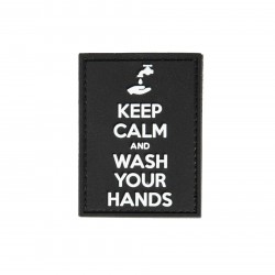 PVC Nášivka - Keep calm and wash your hands