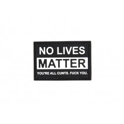 PVC Nášivka - No lives matter