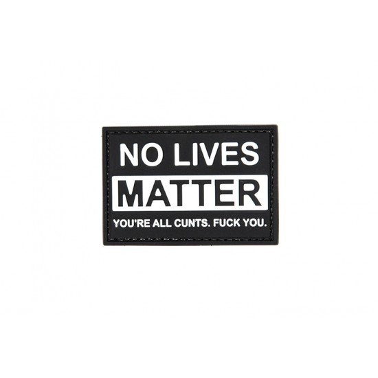 PVC Nášivka - No lives matter PVC Nášivka - No lives matter
