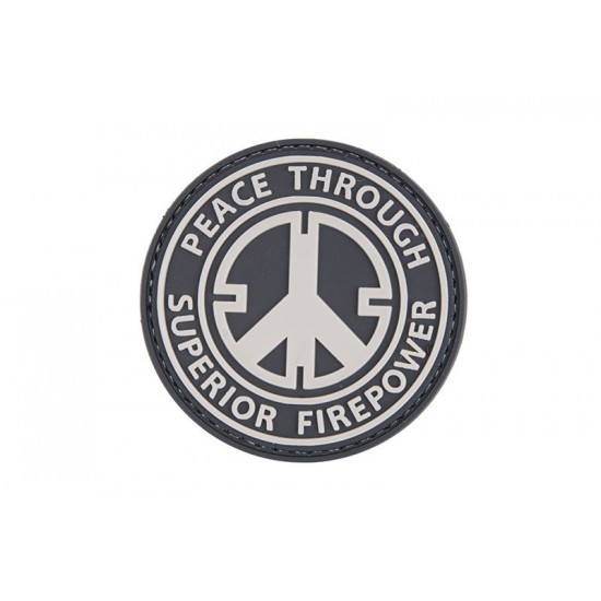 PVC nášivka - Peace Through Superior Firepower PVC nášivka - Peace Through Superior Firepower