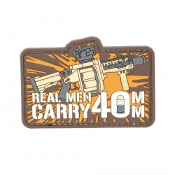 PVC Nášivka - Real Men Carry 40 mm