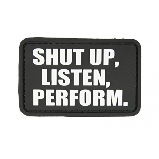 PVC Nášivka - Shut up, listen PVC Nášivka - Shut up, listen