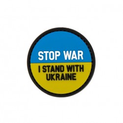 PVC Nášivka - Stop war - I stand with Ukraine
