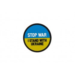 PVC Nášivka - Stop war - I stand with Ukraine